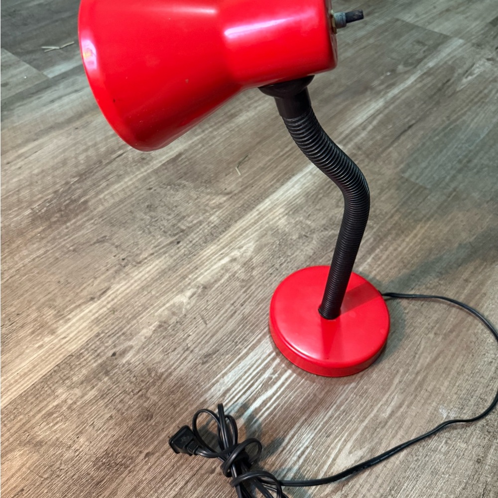 Red Desk Lamp - Picture 2 of 4